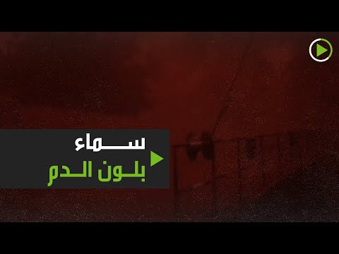 شاهد عاصفة رملية مخيفة تضرب نيامي