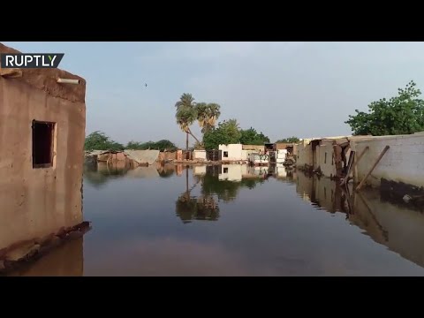 شاهد لقطات جديدة تُظهر آثار ارتفاع مناسيب النيل في السودان